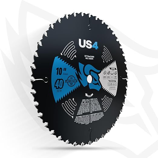 US4 10" 40T Circular Saw Blade - Professional Wood Cutting