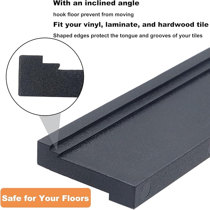 Tapping Block Wood Flooring Tool, Universal Tapping Block with 3 Different Edges, Essential Tool for Vinyl Plank & Laminate Flooring Installation