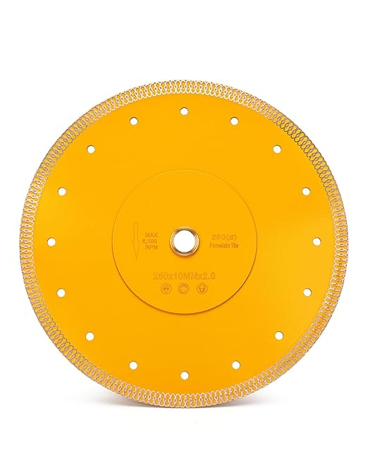 10 Inch Super Thin Wet Diamond Porcelain Saw Blade Tile Blade for Dry or Wet Cutting Porcelain Tiles Granite Marbles……