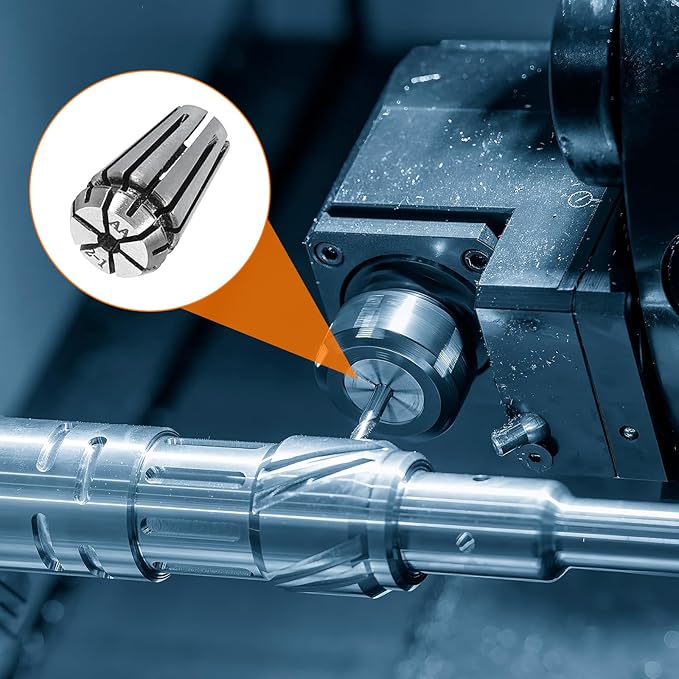 HARFINGTON Spring Collet Chuck ER8 2mm 65Mn Spring Steel Precision Router Collets for CNC Engraving Milling Lathe Tool