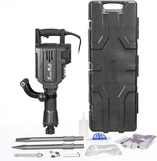 XtremepowerUS 2800Watt Heavy Duty Electric Demolition Jack Hammer Concrete Breaker Punch Construction