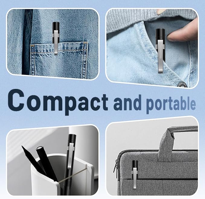 13 in 1 Magnetic Precision Screwdriver Pen, Aluminum EDC Mini Screwdriver Set with 6 Double-Ended Bits, Hidden Storage Design for Eyeglasses, Watches, iPhone, Laptop & Electronics Repair (13IN1-Grey)