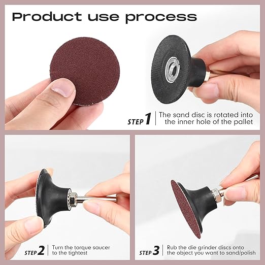 Newwiee 150 Pieces 2 Inch Sanding Discs 180 Grit Roll Lock Discs Die Grinder Sanding Disc for Surface Prep Strip Grind Polish Finish Burr Rust Paint Removal Red