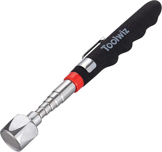 Toolwiz Telescopic Magnetic Pick up Tool (16LB), Extendable to 30 inch Extendable Magnet Pickup Tool, Gifts for Dad, Husband, Grandpa, Handyman Father's Day