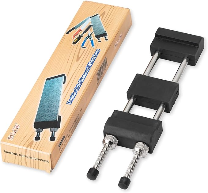 DMD Diamond Sharpening Stone Holder Set with Simple Adjustment Screws Holds the Stone Securely with Diomand Knife Sharpener Stones 訝?Durable Quality and Exquisite Design