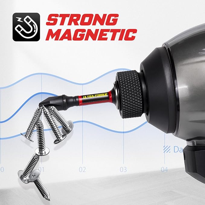 82Pieces Impact Screwdriver Bits Set, Magnetic S2 Steel Phillips/Square/Torx/Hex Insert Power Bits Tips with Impact Bit Holder and Impact Nut Driver and Mini Wrench
