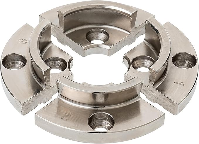BMT-JS50N 50mm Dovetail Jaws for Woodturning Lathe Chucks, Extended and reverse dovetails handle both bowls and spindle workpieces, Compatible with Super NOVA 2, G3.