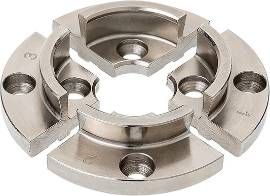 BMT-JS50N 50mm Dovetail Jaws for Woodturning Lathe Chucks, Extended and reverse dovetails handle both bowls and spindle workpieces, Compatible with Super NOVA 2, G3.