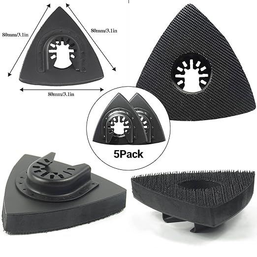 Gulrear 268PCS Multitool Sanding Pads for Oscillating Tool Sanding Attachments, Contains Triangle and Finger Sandpaper in a Variety of Grits, Detail Sanders for Woodworking, Metal and Other Surfaces