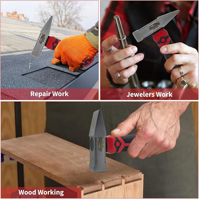 Engineer Hammer, Small Mallet for Construction, Masonry, Tinners Sheet Metal, Chipping Hammer Ideal for Home Repairs, Engineers Work, Construction Sites, Artwork Processing