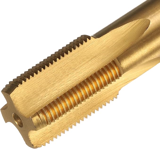 uxcell Metric Thread Tap M15 x 1 H2 160mm Straight Flute Screw Thread Milling Machine Taps Threading Tapping Repair Tool