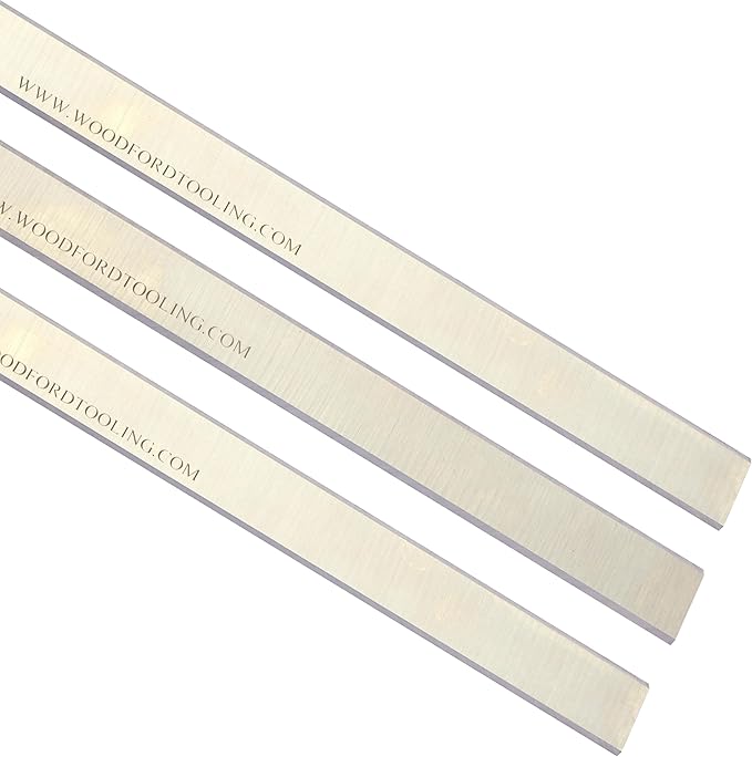 Jointer Knives 10 x 3/4 x 1/8 Inch Jointer Knives for Grizzly G0455, H7397, SIP 01550, Metabo HC26C, Scheppach HC260 Thickness Planer Blades - Pack of 2 Resharpenable