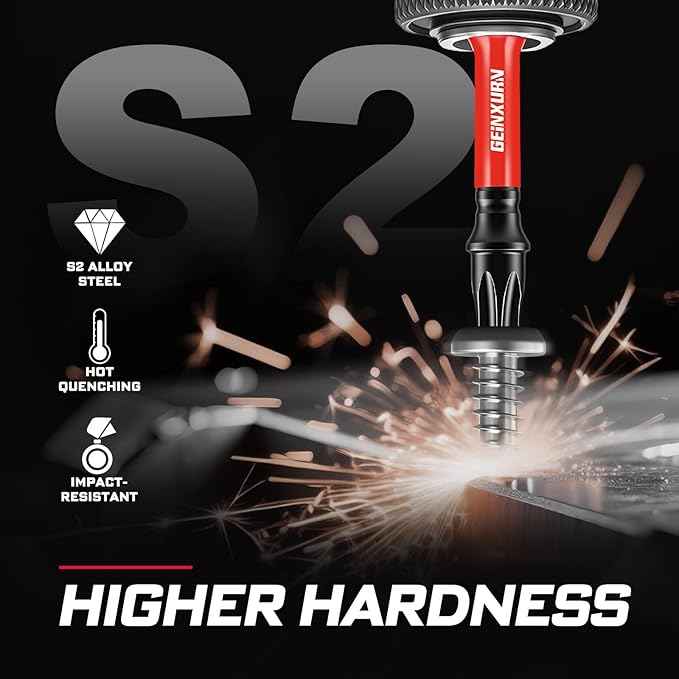 Impact Security Torx Screwdriver Bits Set,26Pcs 1??2?쒶agnetic竊늇T7-TT40竊뎂2 Steel Multi Star Driver Bits and 1Pc Bit Holder with Color Coded Base
