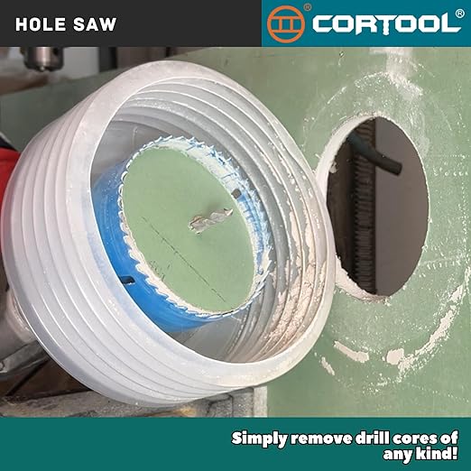 2-3/4 Inch Hole Saw with Arbor for Metal and Wood Cutting, Bi-Metal Hole Cutter, 2-3/4" Hole Saw Kit for Drywall, Wood, PVC Boards, Fiberglass and Vent Pipes