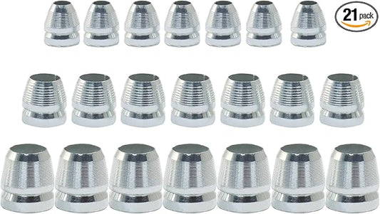 Waziaqoc 21 Pcs Safety Round Handle Wedges, Round Axe Handle Wedge, Hammer Handle Steel Wedge Mauls Handle Wedge Kit for Axe Claw Hammer Sledge (0.31/0.39/0.47 Inch)