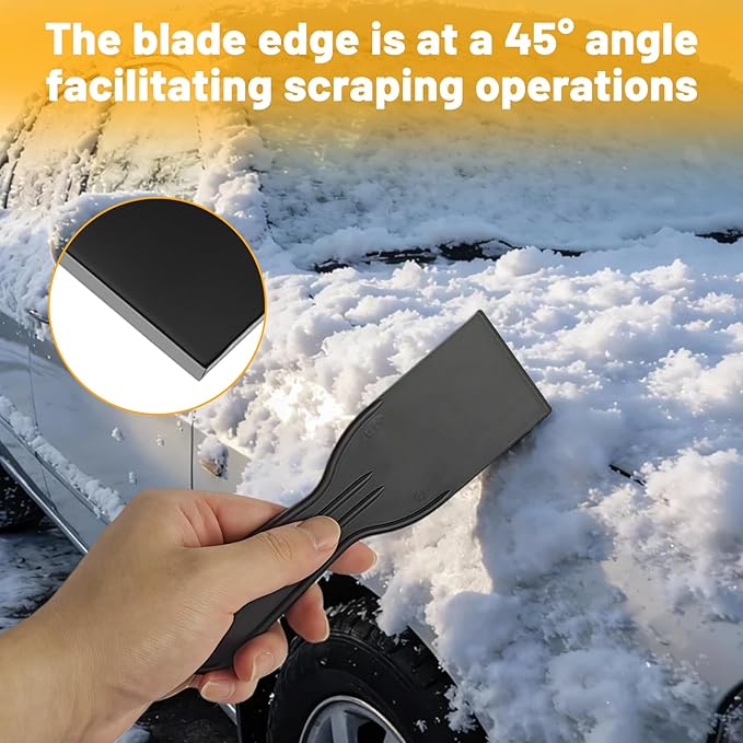 6 Pcs Plastic Putty Knife, 2 Inch Black Putty Knife Scraper Flexible Putty Scraper Wall Scraper Plastic Paint Scraper Tool for Repairing Spackling Patching Plastering and Painting