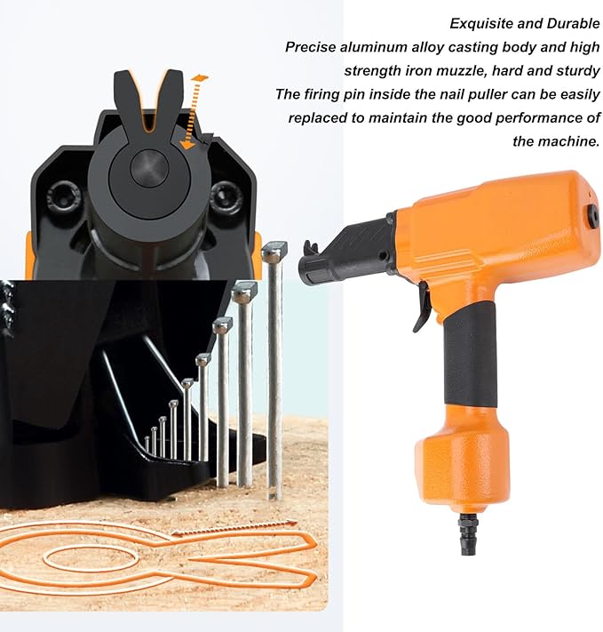 Air Nail Puller Nail Remover 0.6??.8Mpa Ergonomic Multifunction Pneumatic Denailer Tool for Recycled Wood Fence Pallet