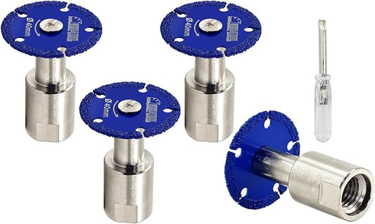 SHDIATOOL Diamond Metal Cutting Saw Blade, 1-9/16-Inch/40mm Mini Circular Saw Disc,Cut-off Wheel for Steel Tube Iron Rebar with 5/8" Flange(4 of Pack)