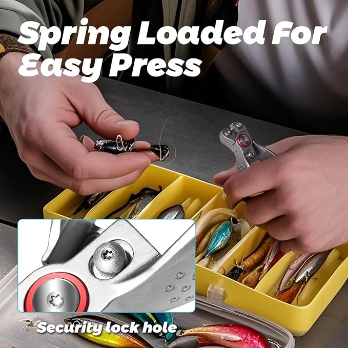 Portable Fishing Line Cutter Mini Stainless Steel Braid Line Remover Scissors Clipper Nippers Quick Fly Fishing Knot Tying Tool Accessories with Retractors Small Mono and Fluoro Lines Cutters
