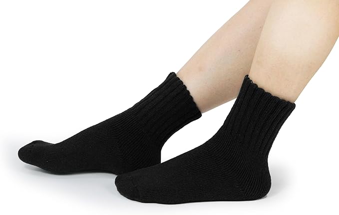 BomKinta Boot Socks for Women Winter Solid Thick Warm Socks Cozy Crew Socks Christmas Gift