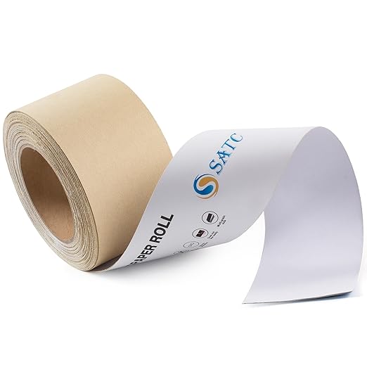S SATC 240 Grit PSA Longboard Sandpaper 20 Yard Long Continuous Roll, 2-3/4" Wide Self Adhesive Stickyback Sanding Sheets for Automotive, Hand Sanding Blocks,Woodworking, Metal, Plastic