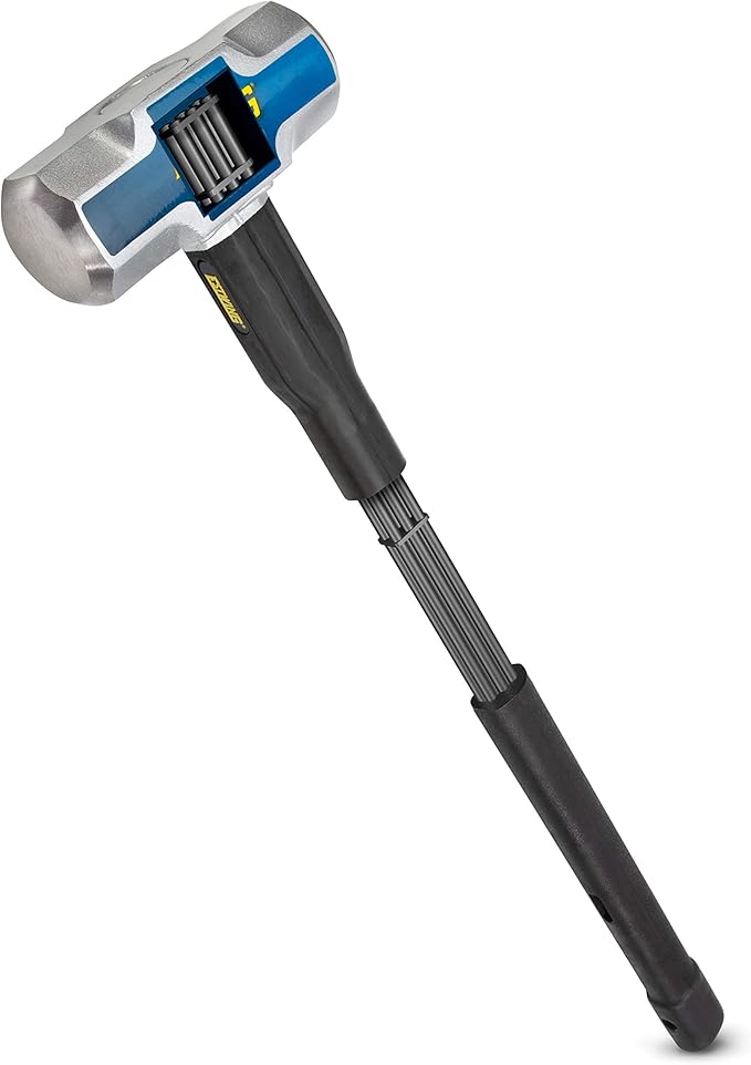 Estwing 6 lb Soft Face Sledge Hammer - 30" Indestructible Handle, Shock-Absorbing Grip, Overstrike Resistant