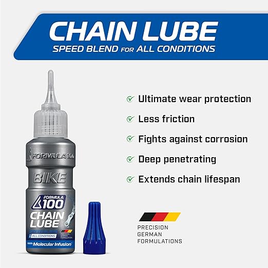 All Conditions Bike Chain Lube ??All-Weather Lubricant for Bicycles & Electric Bikes ??Protects Against Wear, Reduces Friction, Fights Corrosion ??50ml (1.69 oz)