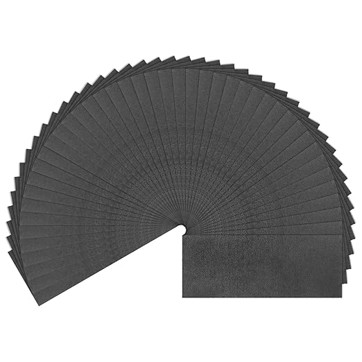 HARFINGTON 45pcs Sandpaper 1500 Grit 9 x 3.6 Inch Waterproof Backing Silicon Carbide Abrasive Wet Dry Sanding Sheets for Wood Finishing, Metal Sanding, Automotive Polishing