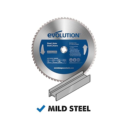 Evolution Power Tools 15BLADEST Steel Cutting Saw Blade, 15-Inch x 70-Tooth , Blue