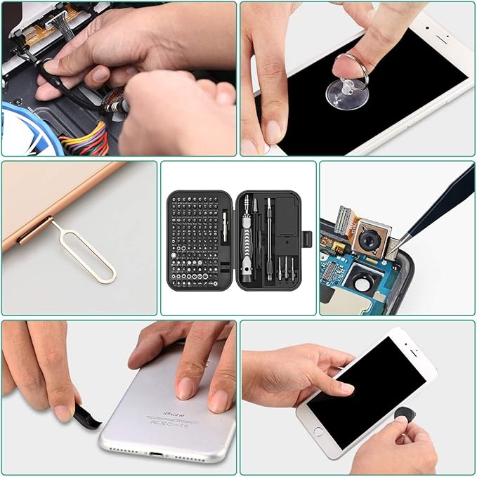 ORIA Precision Screwdriver Set, 130 in 1 Magnetic Screwdriver Kit with 120 Screwdriver Bits(117 PCS 28mm, 3 PCS 35mm), Repair Tool Kit for Smart Phone, Household Appliances