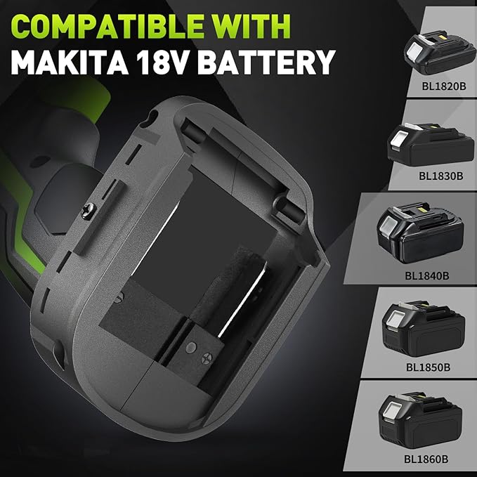 1/2 Cordless Impact Wrench: Max 850nm (630ft-Lbs) Electric Impact Wrench Kit - 20V 4ah Battery, 3-Speed, 4 Sockets, LED Light, Variable Speeds 1/2 Impact Drive for Car Tire, Mower