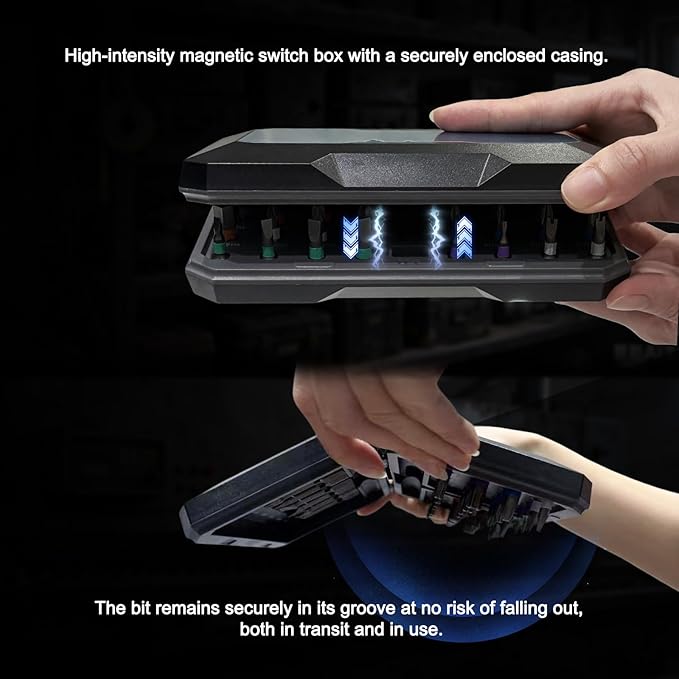 42 - in - 1 Magnetic Screwdriver Set: DIY Ratchet with Detachable Handle. Multi - bit Drive. Compact, Portable Tool Kit for Computer, Bicycle, Furniture Repair