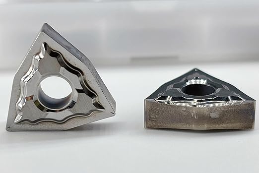 Carbide Inserts for Aluminum WNMG431 WNMG080404-AL 10PCS, High Precision Cutting Inserts for Aluminum Machining