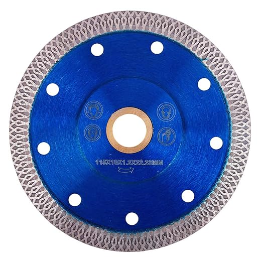 GoYonder 4.5 Inch Super Thin Diamond Saw Blade for Cutting Porcelain Tiles,Granite Marble Ceramics (4.5" -Blue (5 pcs))…