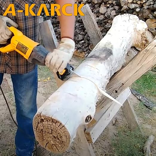 A-KARCK Food Reciprocating Saw Blades for Frozen Meat 6 Pack, Unpainted Stainless Steel Saw Blades for Food Cutting Included 9" 5PCS