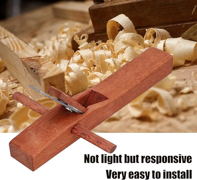 Hand Planer Hand Held Bench Wooden Carpenter Woodcraft Tool For Wood Planing Trimming, Smoothing(400)