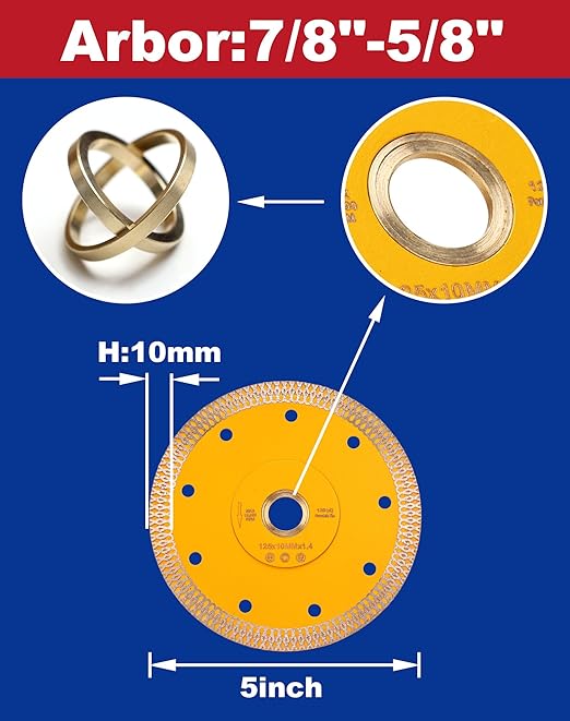 Diamond Saw Blade Porcelain Cutting Blade for Cutting Granite Marbles Tiles (5)