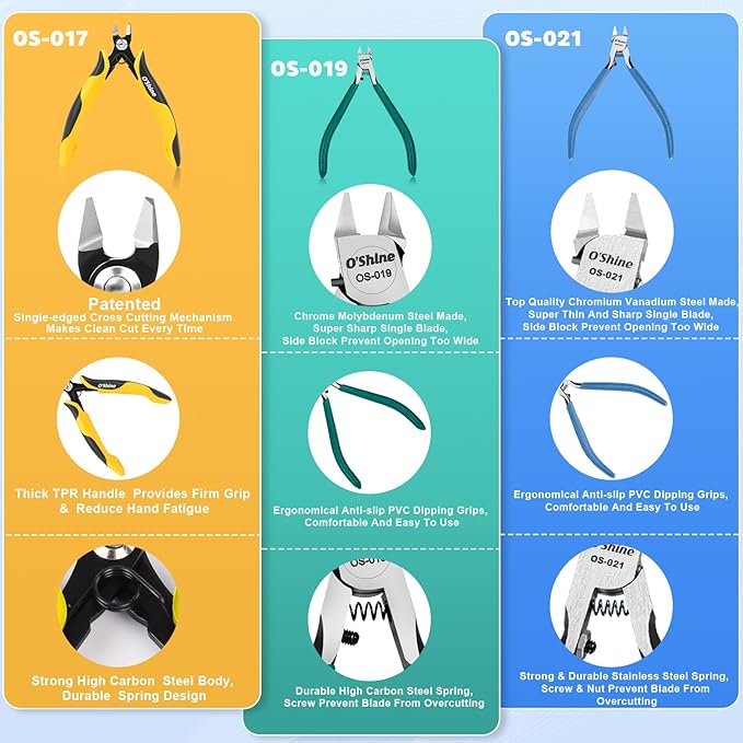 O?셎hine Ultimate Single-edged Sprue Cutter, Super Thin & Sharp Model Snips For Plastic Models, Single Blade Gunpla Gundam Model Nippers & Hobby Model Clippers, w/A Plastic Sheath & A Leather Sheath
