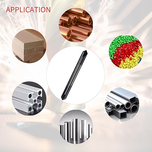 1/4" Chamfer Mill, 4 Flute, 90째 Degree, 2-1/2" Overall Length, Solid Carbide End Mill,1/4"Cutting Diameter,1/4"Shank Diameter, 90째 Chamfer Angle, Chamfer Mill, Double End,AlTiN Coated