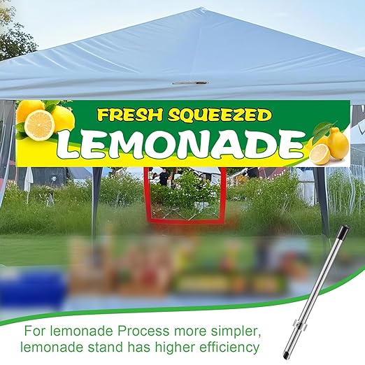 Lasnten 1 Pack Straw Puncher for Plastic Lids Lemonade Cups, Stainless Steel Straw Hole Puncher Punching Tools for Cafe Drinks Deli Container Fresh Squeezed Lemonade Stand Supplies (8.7 Inch,Black)