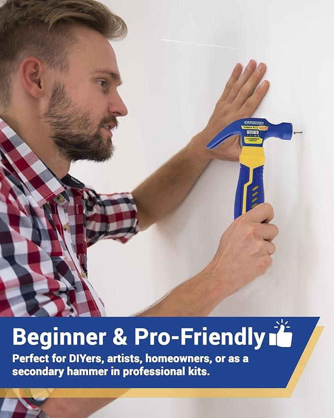8 oz Professional Small Claw Hammer 45# Steel – Anti-Slip Grip & Nail Starter