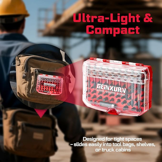 83Pieces Impact Screwdriver Bits Set, S2 Steel Magnetic Phillips/Slotted/Square/Torx/Hex Muliti Insert Power Bits Tips Set with Impact Bit Holder and Socket Adapter(Red Storage Box Case)