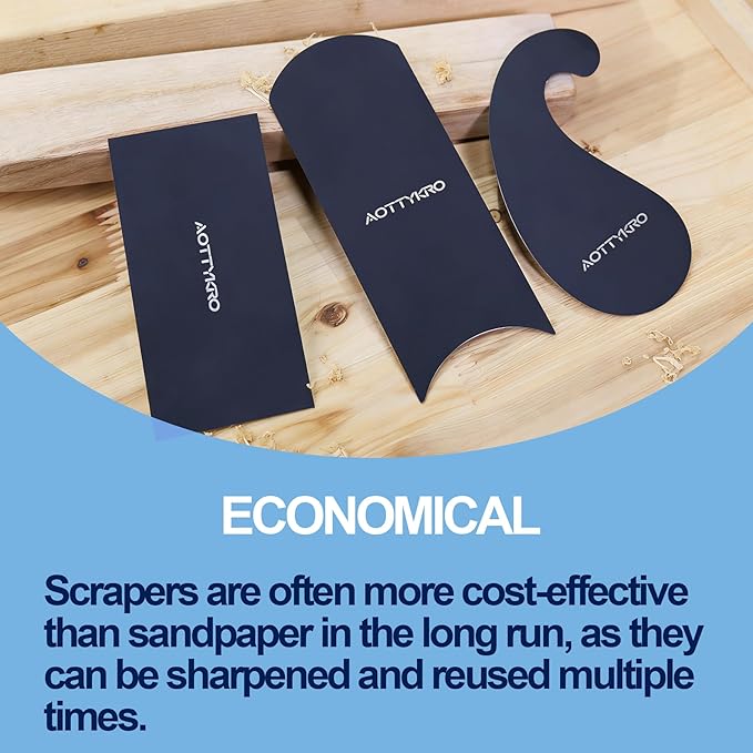 New Cabinet Scraper Cards with 3 shapes,Cabinet Scraper for multi-functional engraving,deburring,polishing,contour sanding,Card Scraper Tool for precision machining and confined spaces
