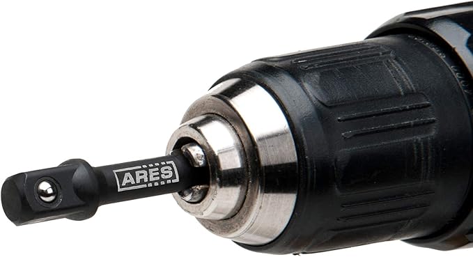 ARES 70000-3-Inch Impact Grade Socket Adapter Set - Turns Impact Drill Driver into High Speed Socket Driver - 1/4-Inch, 3/8-Inch, and 1/2-Inch Drive