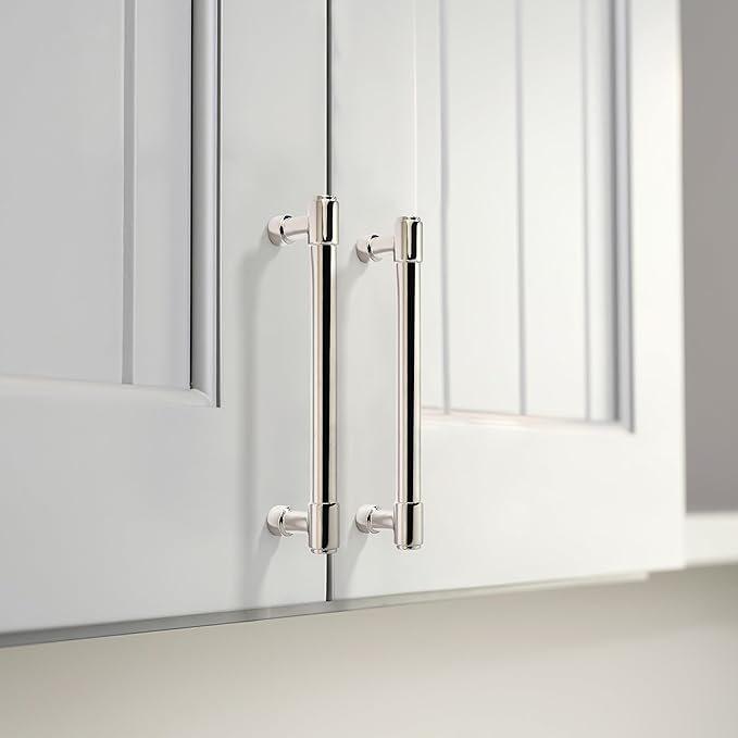 Khtumeware 10 Pack 5 Inch Polished Nickel Cabinet Pulls - Drawer Pulls and Handles for Cupboards