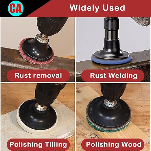 31Pcs 3" Surface Conditioning Disc, Quick Change Sanding Discs with 1/4" Shank Holder for Die Grinder Prep Strip Grind Polish Finish Burr Rust Paint Removal