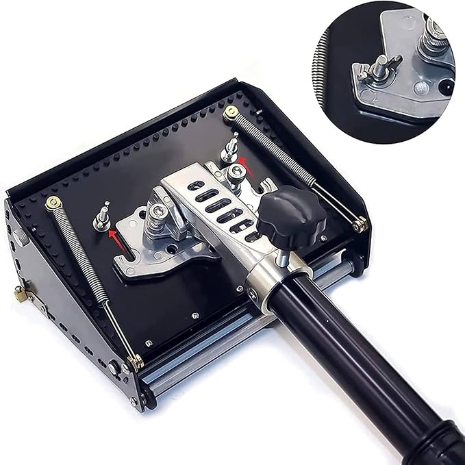 Drywall Taping Flastering Smoothing Tool,Professional 8/10/12 Inch Drywall Flat Finishing Box, Drywall Knife Tools,Mud Drywall Skimming Blade,with 41''- 65'' Adjustable Handle,27cm/10in