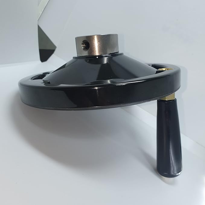 OD 6" Ultimate Handwheel for 1" Shaft or Smaller, Fit All Shafts 1" or Under ??Easy Install with Set Screw & M10 Revolving Handle, Table Saw Band Saw Milling Lathe Drill Press Tailstock Replacement
