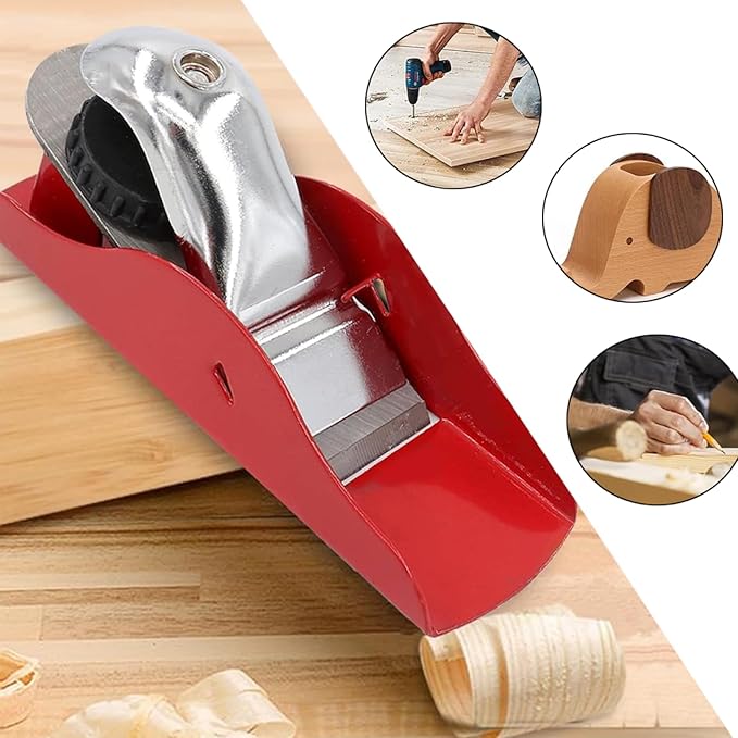 Mini Hand Planer Small Trimming Planer Adjustable Block Plane for Woodworking Project Carpenter DIY Model Making