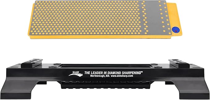 DMT WM8FC-WB DuoSharp Double-Sided Diamond Whetstone, Fine/Coarse (600/325) Diamond Sharpening Stone with Base, 8-Inch